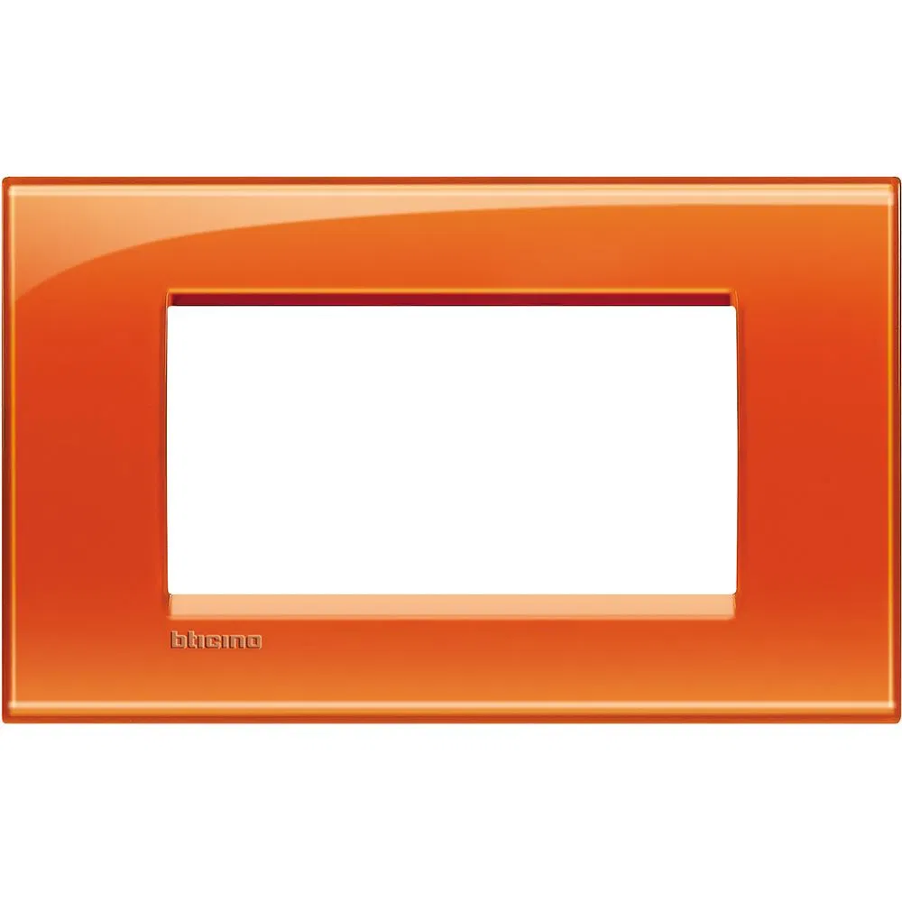 LivingLight Рамка прямоугольная, 4 модуля, цвет Оранжевый LNA4804OD Legrand