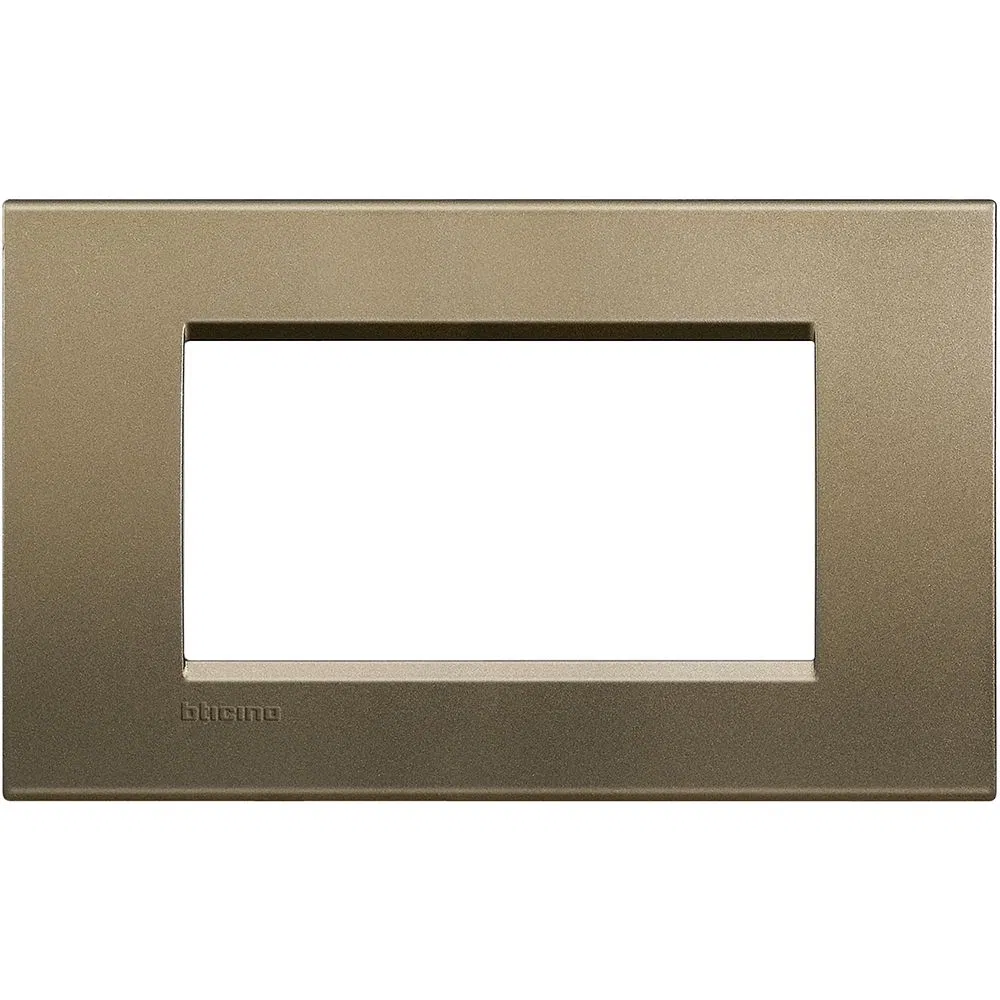 LivingLight Рамка прямоугольная, 4 модуля, цвет Коричневый шелк LNA4804SQ Legrand