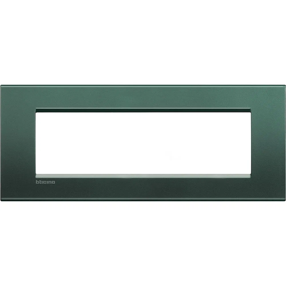 Livinglight Рамка прямоугольная, 7 модулей, цвет зелёный шелк LNA4807PK Legrand