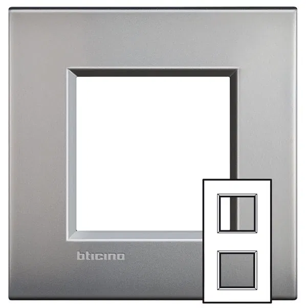Livinglight рамка 2x2мод.71мм.М.никель LNE4802M2NK Legrand