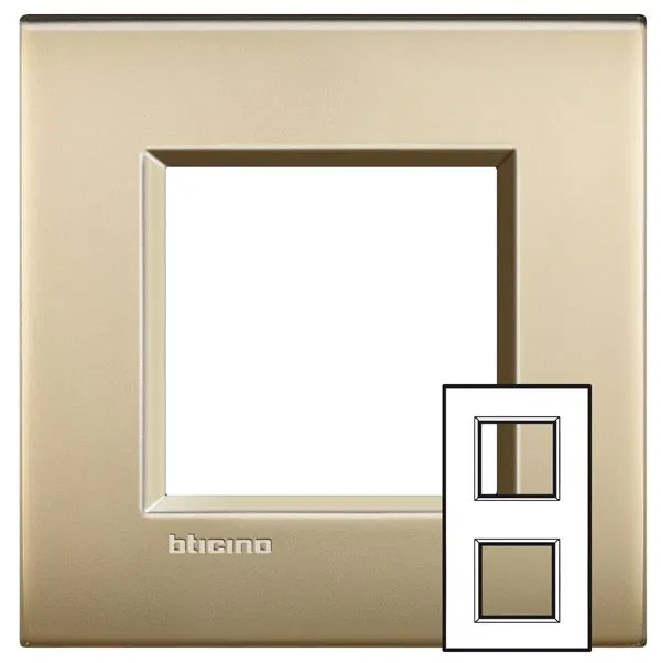 Livinglight рамка 2x2мод.71мм.М.золото LNE4802M2OF Legrand