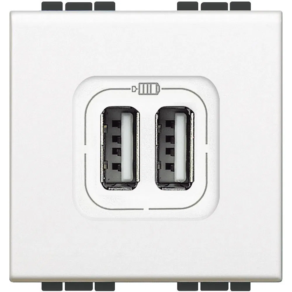 Livinglight Разъём для зарядки 2хUSB бел N4285C2 Legrand
