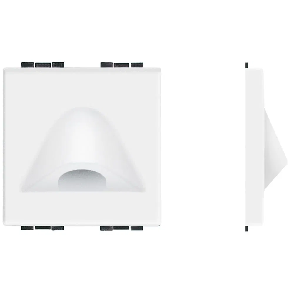 LivingLight Заглушка с отверстием 9 мм, размер 2 модуля, цвет белый N4954 Legrand