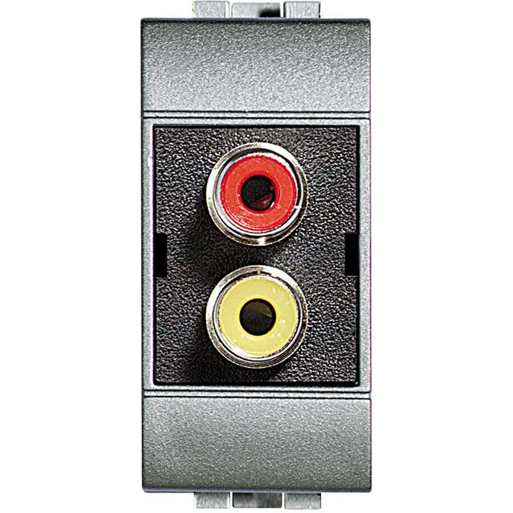 Double RCA connector terminal type ("tulip") NT4269R Legrand