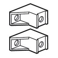 Support for terminal blocks IP 2X (2) - for XL³ 160 020050 Legrand cabinets