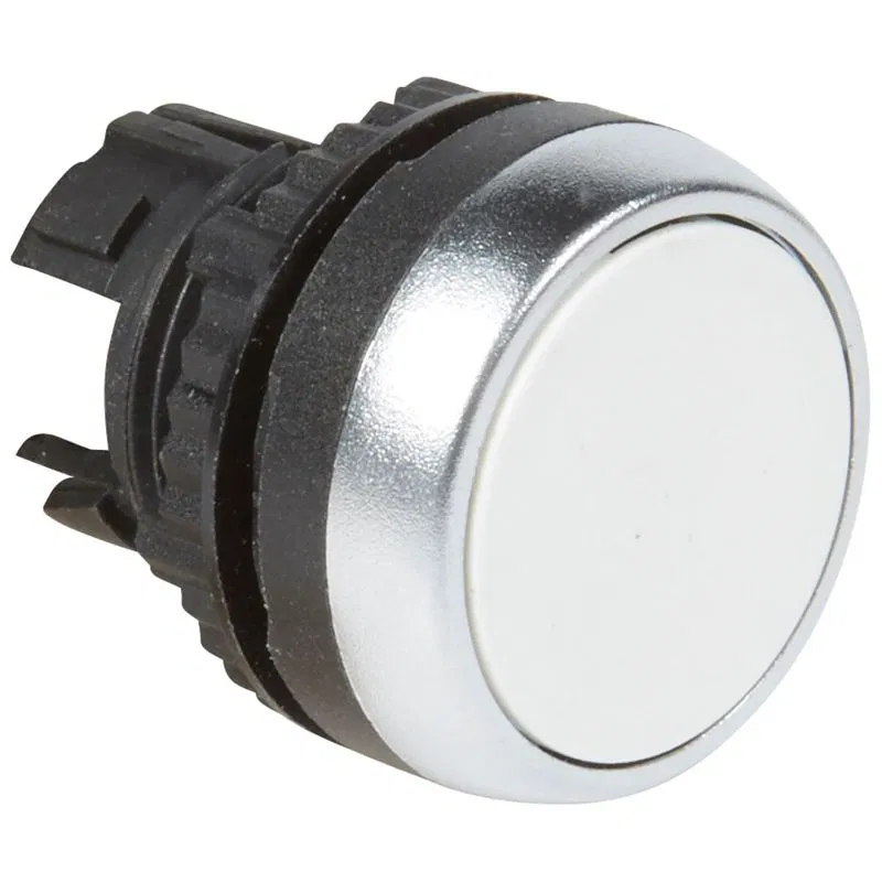 Spring return button ∅ 22,3 - Osmoz - for kit - countersunk head - without illumination - white 023800 Legrand
