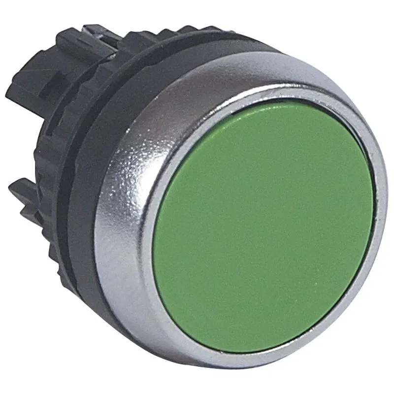 Socket with fix. Osmoz with countersunk pusher green. Leg 023842 Legrand