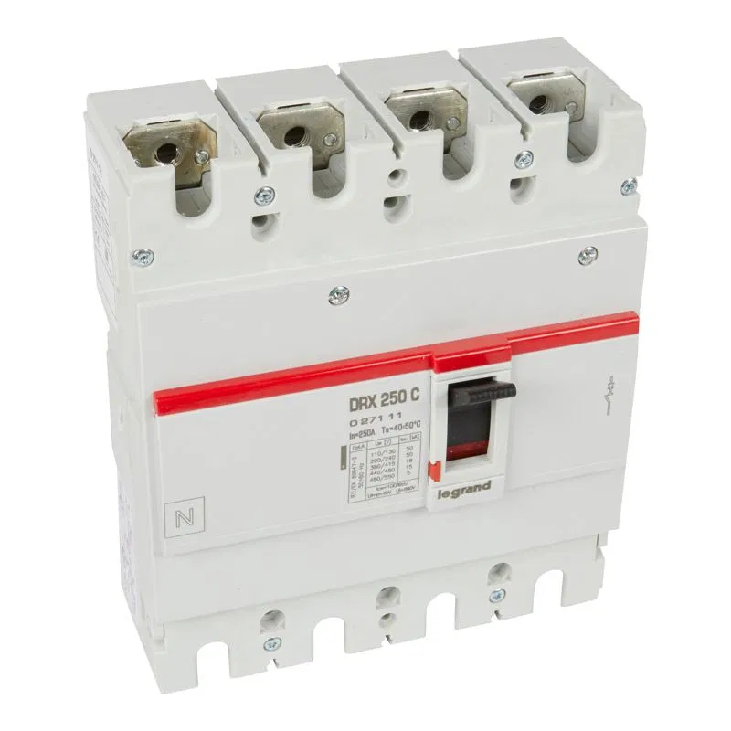 Circuit breaker 4p 250A 18kA DRX250 thermomagnetic trip Leg 027111 Legrand