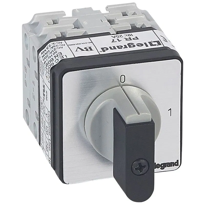 Switch - on/off position - PR 17 - 3P - 3 contacts - door mounting 027407 Legrand