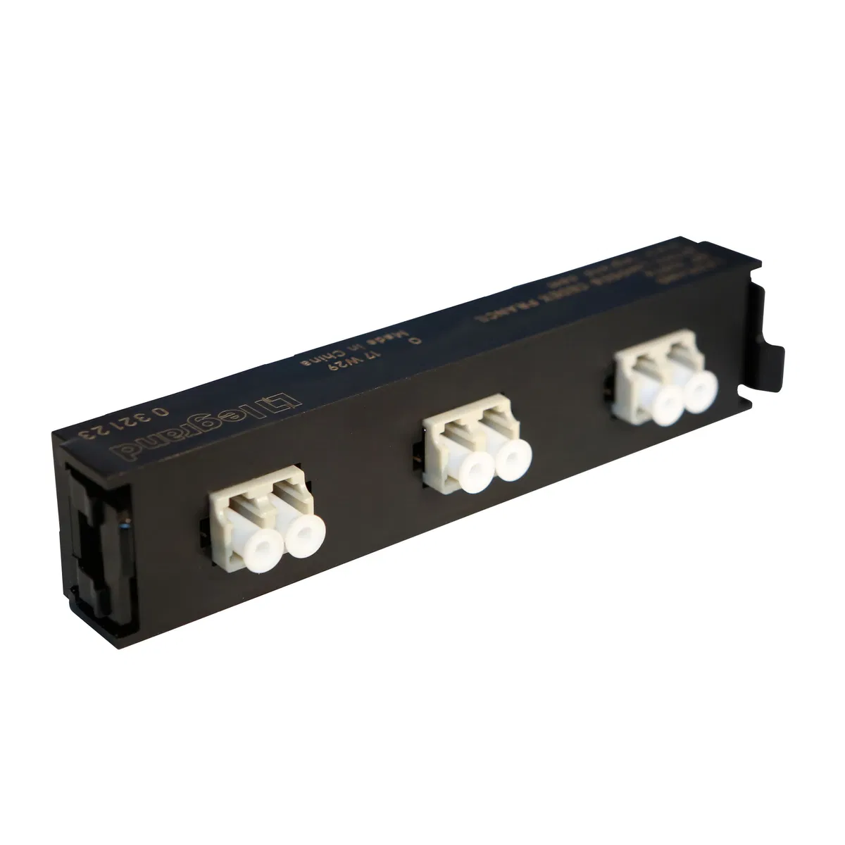 LC duplex optical adapter for 6 multimode fibers 032123 Legrand