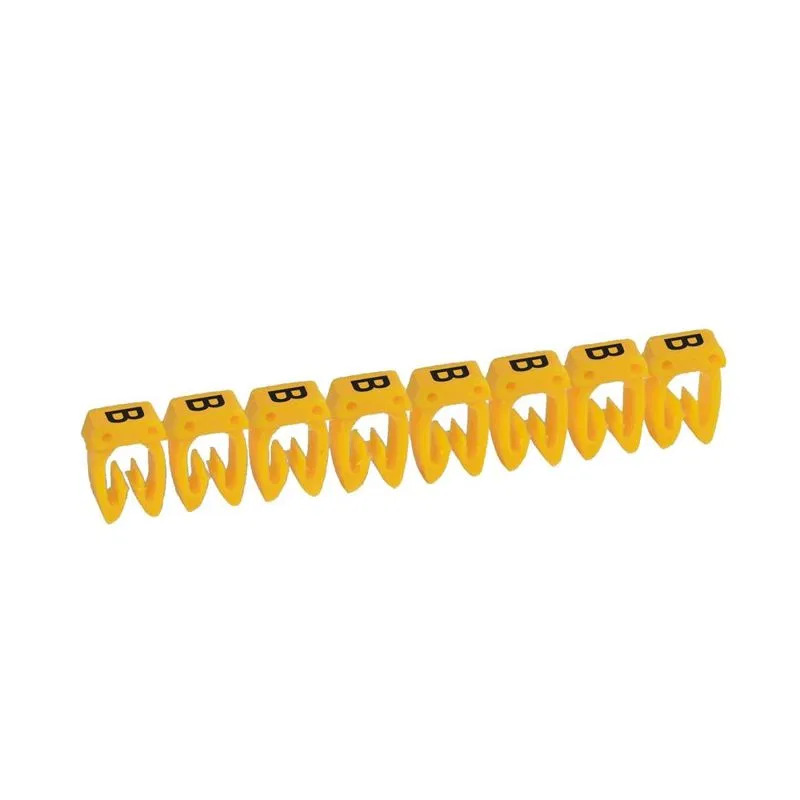 标识符 CAB3 "B" 0.15-0.5mm² 黑底黄字 (300个/盒) Leg 038111 Legrand