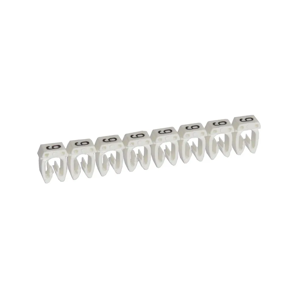 Cable marker 1.5-2.5sq.mm CAB3 "9" white (pack 1200pcs) Leg 038229 Legrand