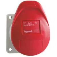 Flush-mounted straight socket with reduced flange - P17 Tempra Pro - IP 44 - 380/415 V~ - 16 A - 3K+E 057358 Legrand