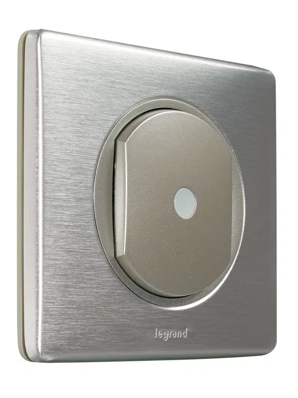 Faceplate - Celiane Program - switch with built-in motion sensor Cat. № 0 670 12 - titanium 068312 Legrand