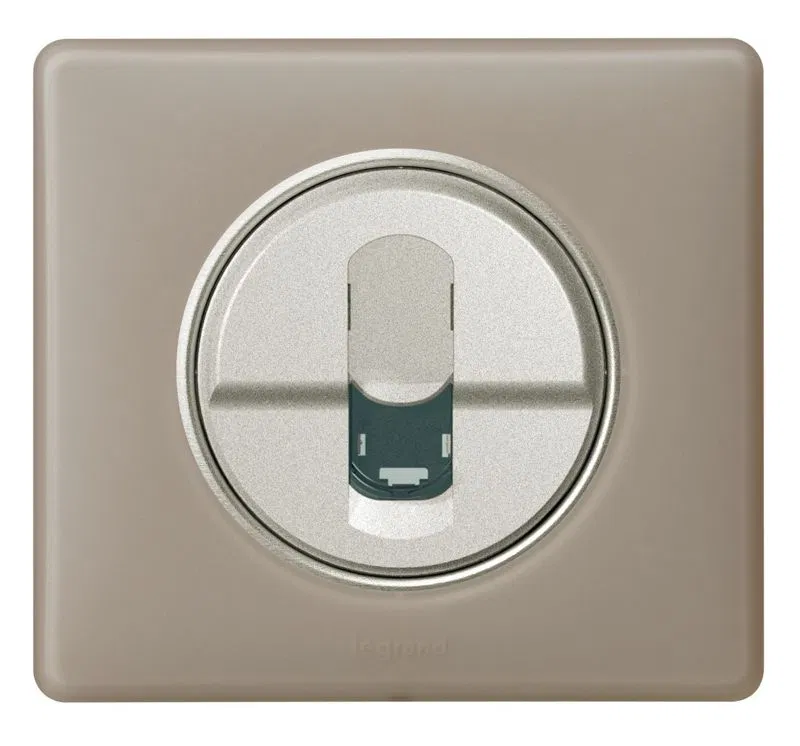 Faceplate - Celiane range - RJ 45 sockets Cat. No 0 673 44/45 - titanium 068551 Legrand