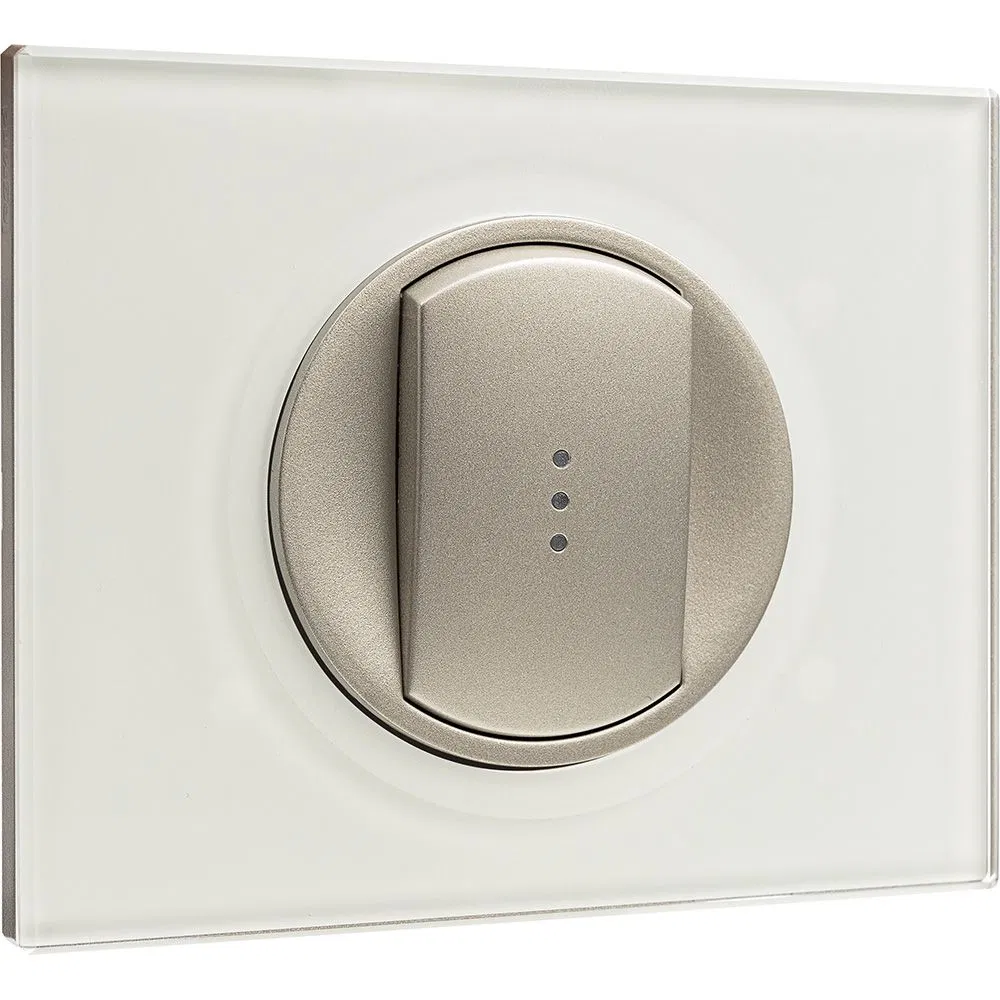 Frame - Celiane Program - 1 post - white clay smalt 069311 Legrand