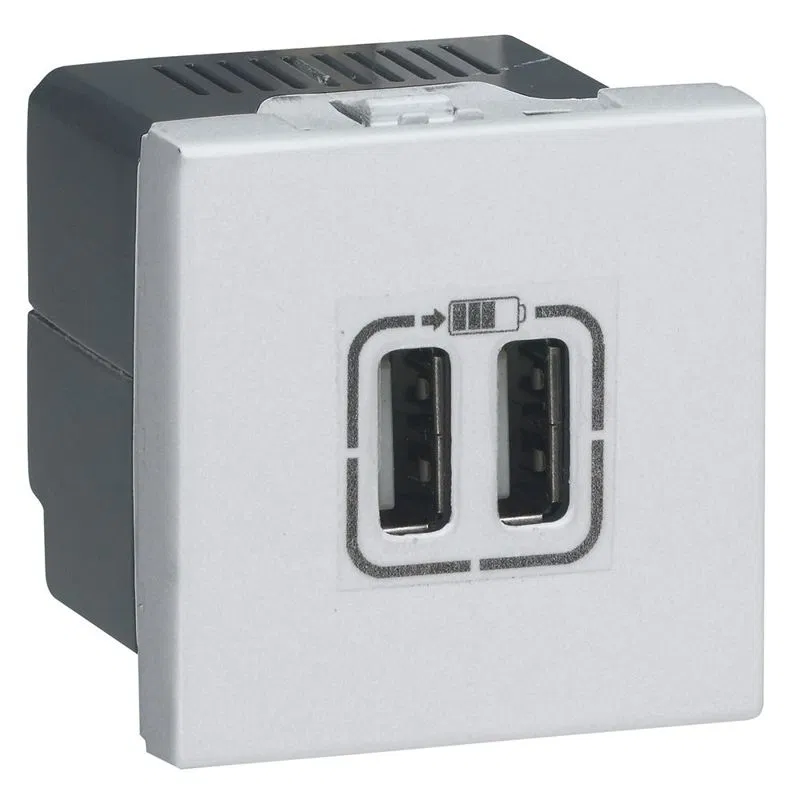 Double aluminum charging socket Leg 079394