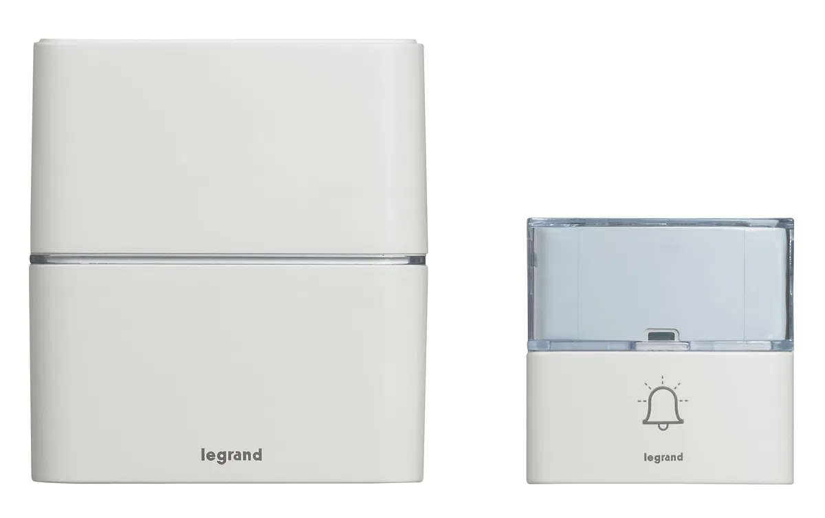 Wireless doorbell - "Premium" kit - 30 ringtones - range 200 m - color white 094270 Legrand