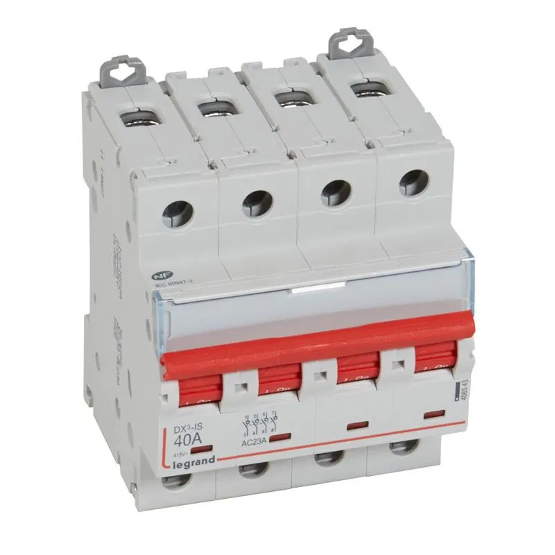 DX³-IS 隔离开关 - 远程控制 - 4P - 400 V~ - 40 A - 4 模块 406543 Legrand
