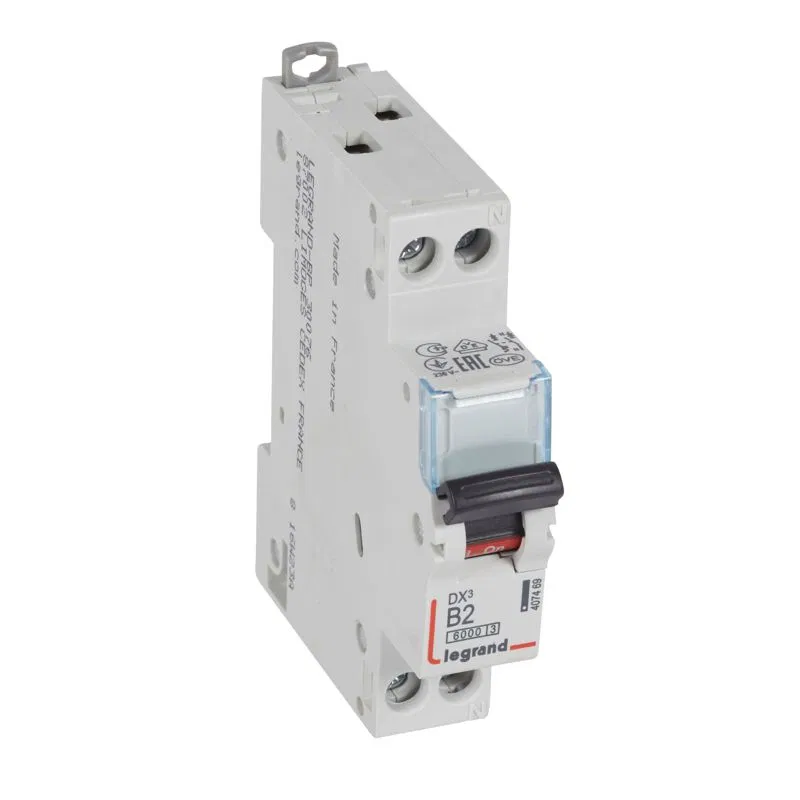 DX3 1p+N 2A 6kA/10kA LEGRAND 407469 自动断路器