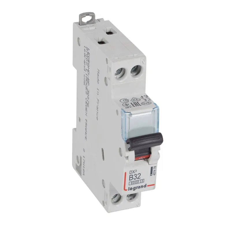 DX3 1p+N 断路器 B32A 6kA/10kA LEGRAND 407478
