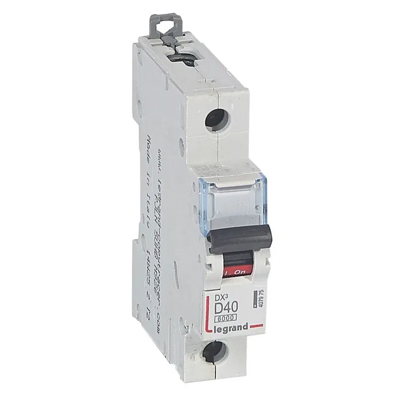 DX3 断路器 1P D40A 6000/10kA LEGRAND 407975