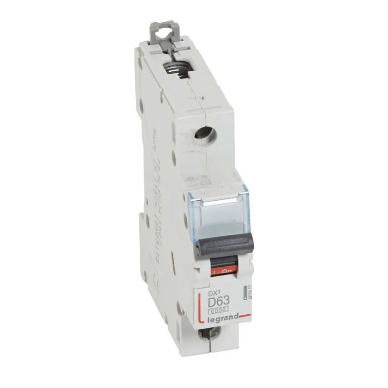 DX3 断路器 1P D63A 6000/10kA LEGRAND 407977