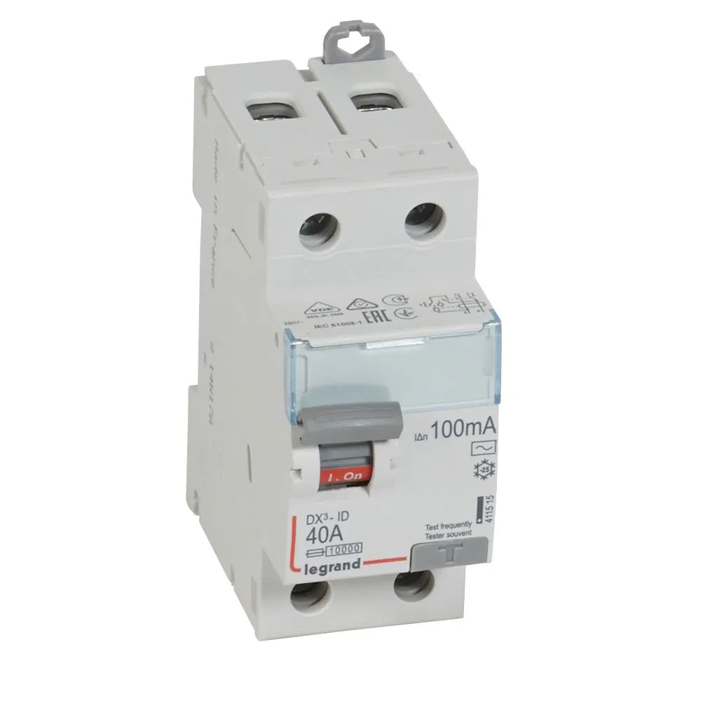 剩余电流保护器 (RCD) 2p 40A 100mA type AC DX3 Leg 411515 Legrand