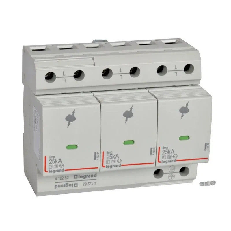 浪涌保护器 SPD T1 3p 25kA 带信号触点 Leg 412282 Legrand