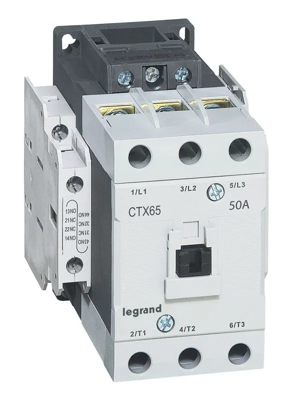 Contactor CTX3 65 3P 50A (AC-3), Ue=380VAC, 2NO+2NC auxiliary contact