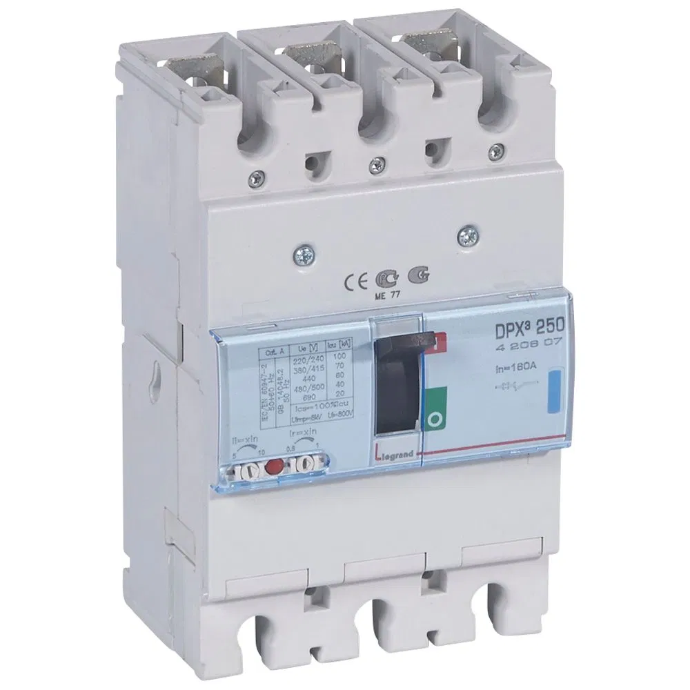 Автоматический выключатель DPX³ 250 - термомагнитный расцепитель - 70 кА - 400 В~ - 3П - 160 А 420607 Legrand
