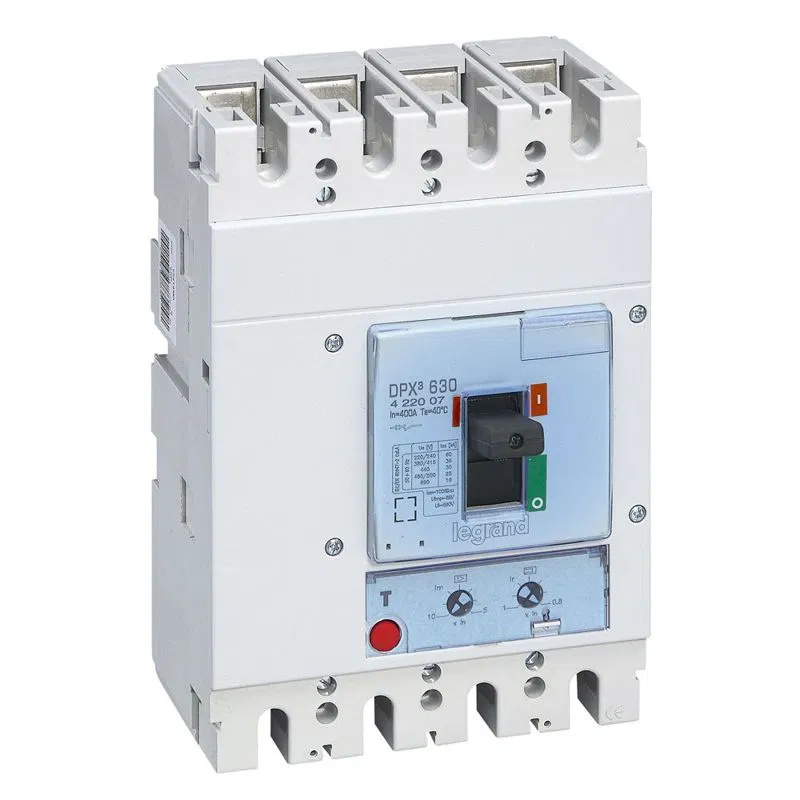 4极 400A 36kA DPX3 630 热磁脱扣式断路器 Leg 422007 Legrand