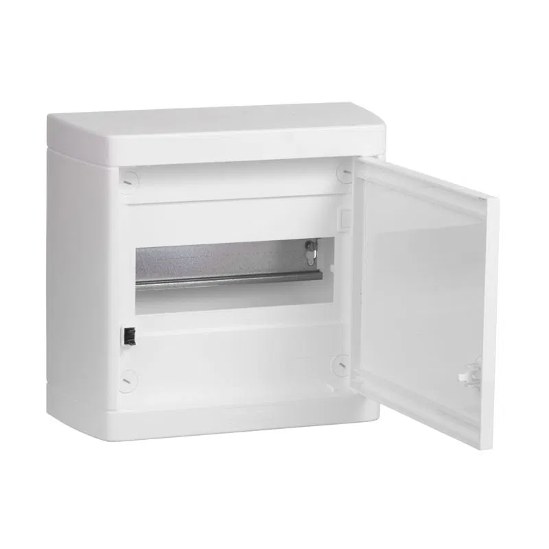Enclosure Nedbox 8M white plastic door, with N+PE terminals, IP41