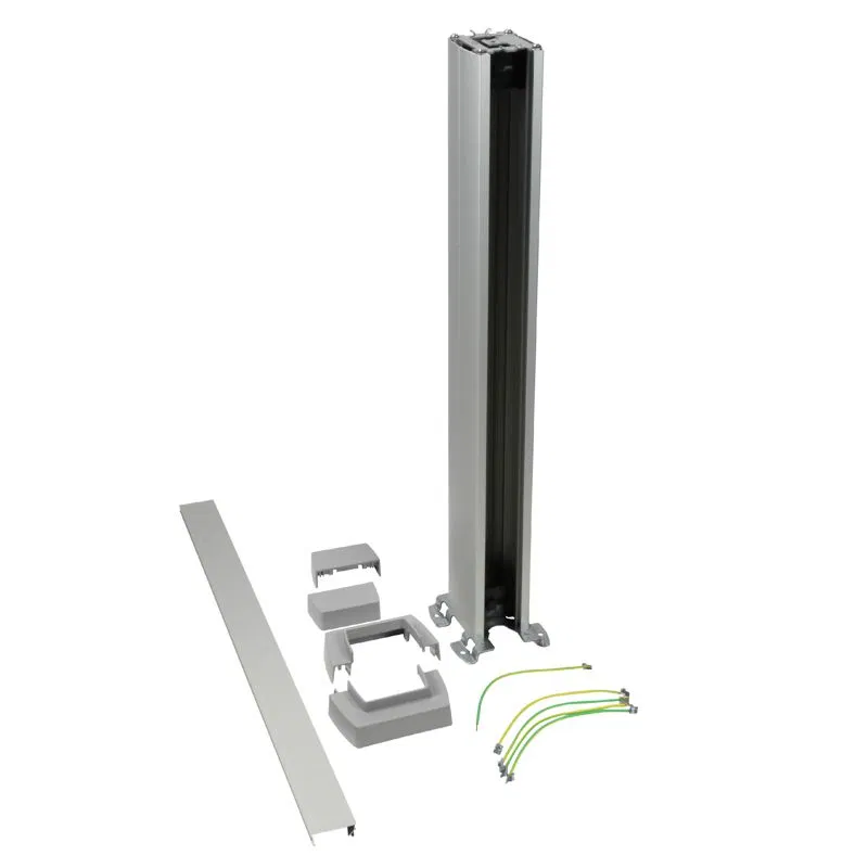 Snap-On 铝制迷你立柱，带铝盖，1 节，高度 0.68 m，颜色铝 653004 Legrand