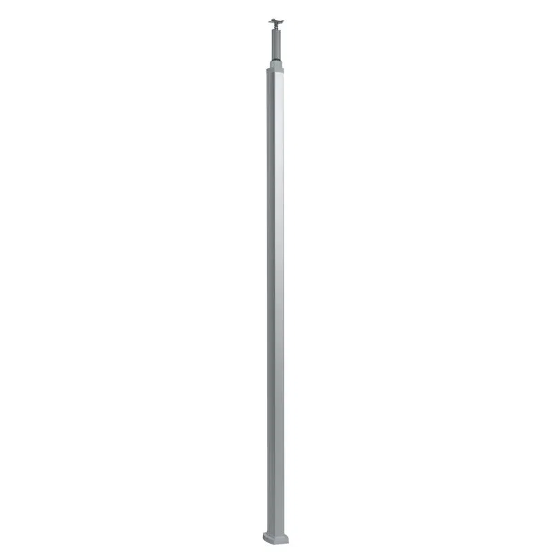 Snap-On aluminum column with aluminum cover 2 sections 2.77 meters, with possibility to increase column height up to 4.05 meters, color aluminum 653031 Legrand