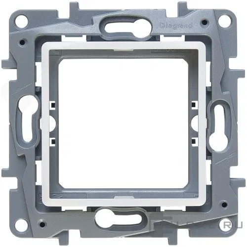 Adapter for Mosaic Etika mechanism without blanking plate white IEK 672289 Legrand (IEK group)