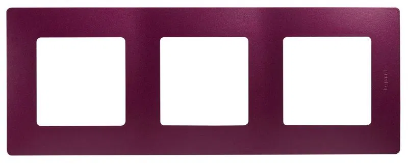 Рамка 3-м Etika сливовый IEK 672563 Legrand (группа IEK)