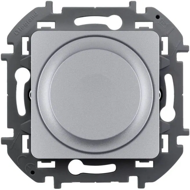 INSPIRIA Rotary-push Dimmer 300W aluminium 673792 Legrand