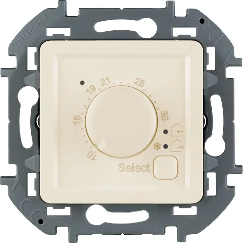 Thermostat Inspiria with external sensor for underfloor heating ivory IEK 673811 Legrand (IEK group)