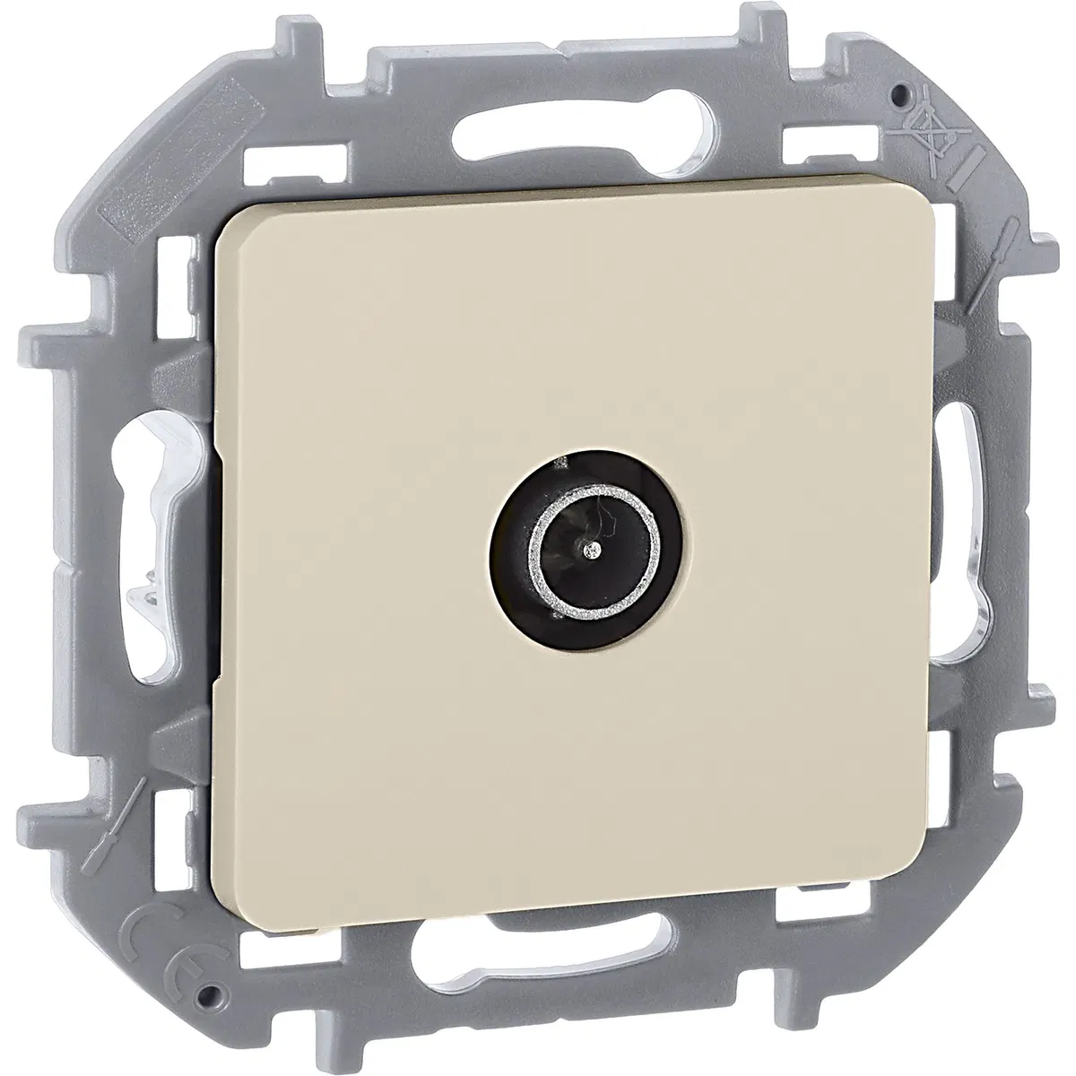 TV socket Inspiria 10dB 5-862MHz mechanism with frame IEK 673871 Legrand (IEK group)
