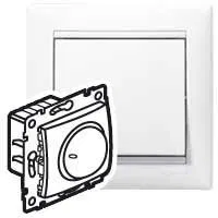 VALENA DIY Светорегулятор поворотный 400Вт белый 694288 Legrand