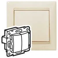 Выключатель 2-кл. СП Valena 10А IP31 механизм сл. кость (DIY-упак.) IEK 695605 Legrand (группа IEK)