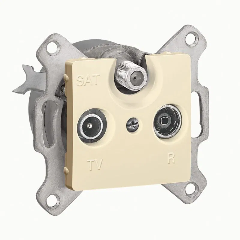 Cariva DIY 插座 TV-FM-SAT 星形，象牙色 695927 Legrand