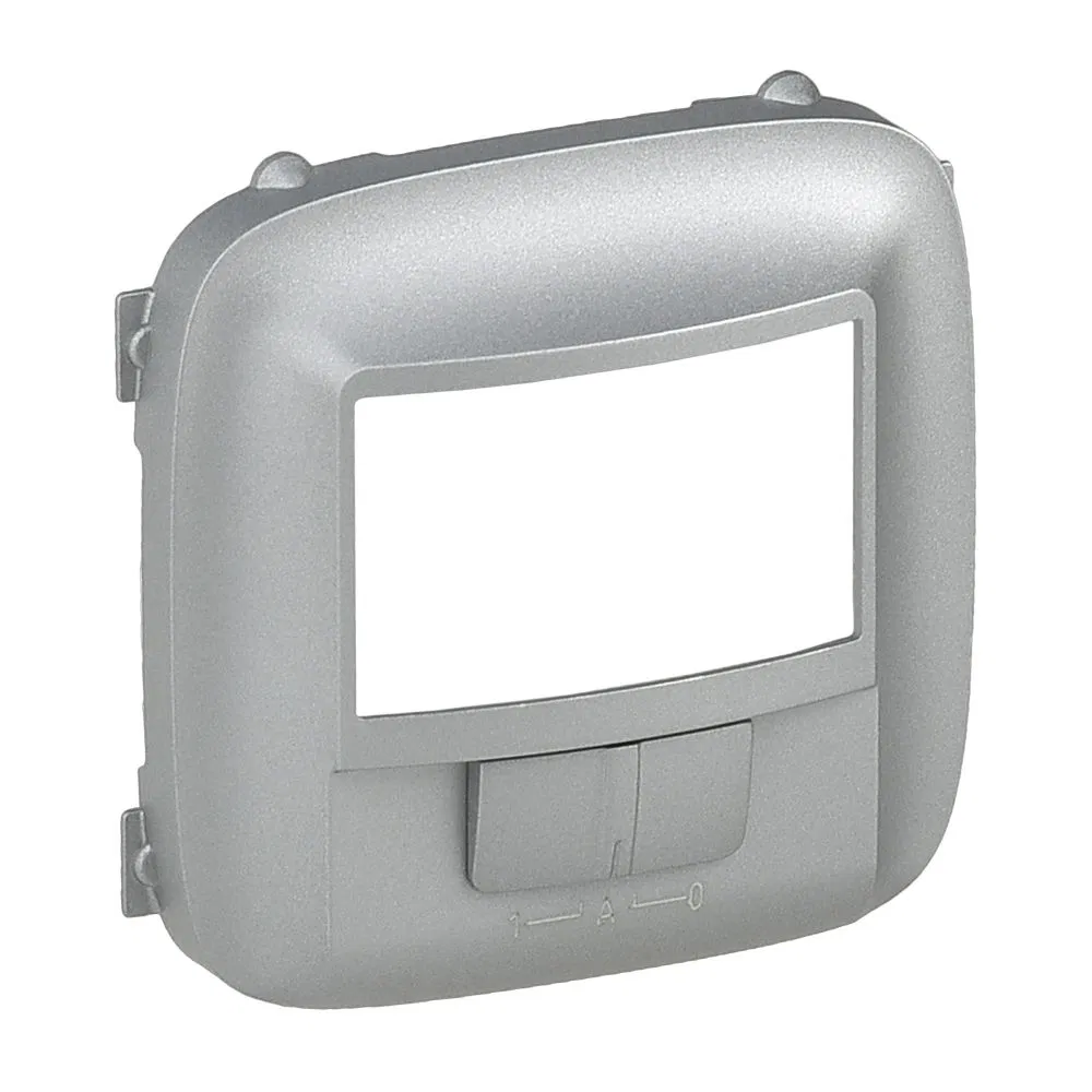 Valena ALLURE. Motion sensor faceplate, with manual control. Aluminum 752380 Legrand