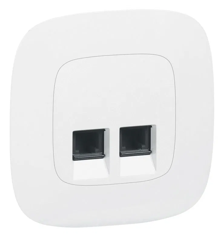 Valena IN'MATIC.Телефонная розетка RJ11 двойная 753039 Legrand