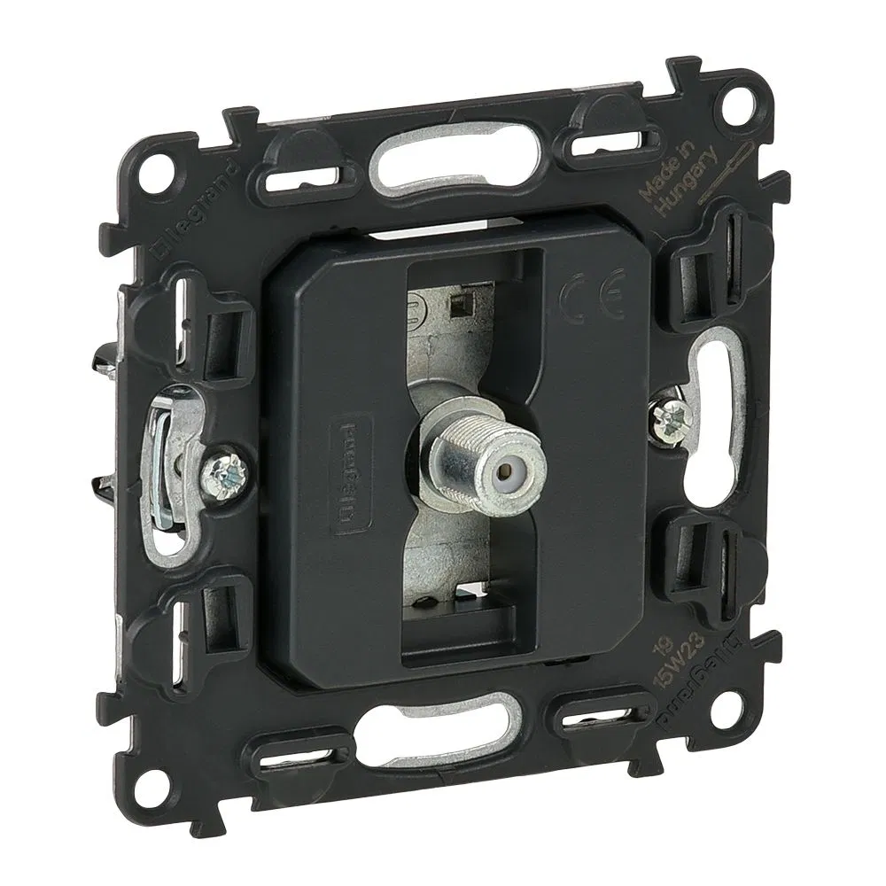 Valena IN'MATIC. TV socket with "F"-type connector, star topology 0-2400 MHz. 753090 Legrand