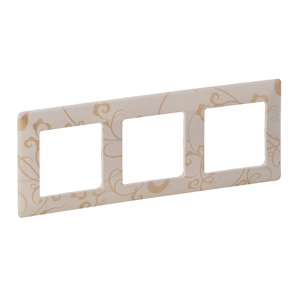 Valena LIFE. Frame "Ampiere beige". 3-gang universal 754113 Legrand