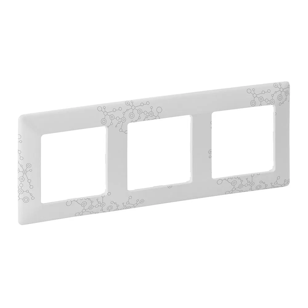 Valena LIFE. Frame "El Grey". 3-gang universal 754123 Legrand