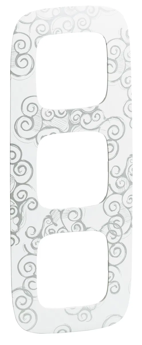 Valena ALLURE. Frame "Narcissus chrome". 3-gang universal 754343 Legrand