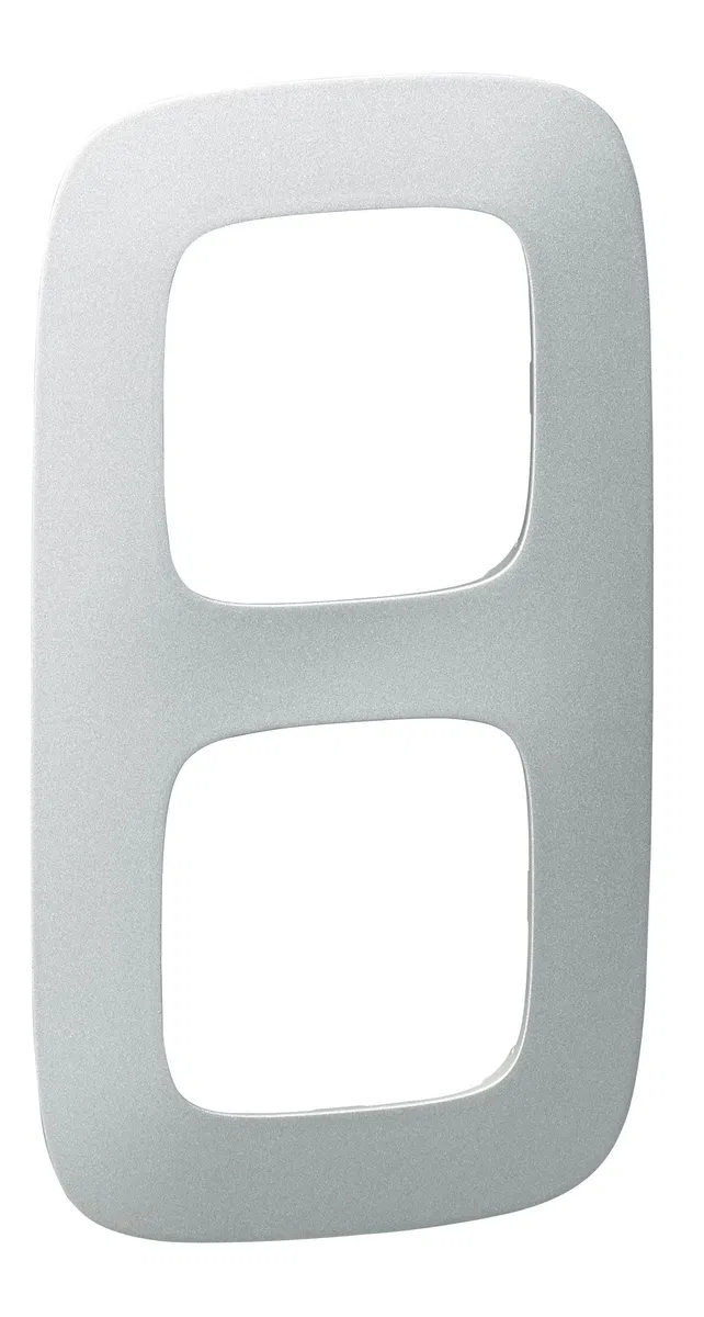 Valena ALLURE frame Aluminium, 2-gang universal 754392 Legrand